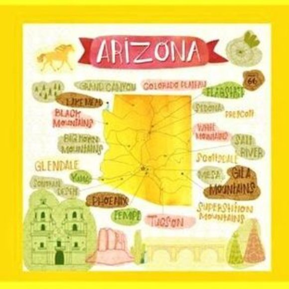 Arizona 100% Cotton Fabric Wall or Quilt Panel - Picture 2 of 3